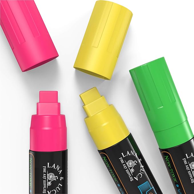 LANA & LUCA Jumbo Liquid Chalk Markers Square Tip