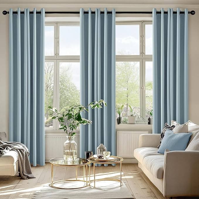 MIULEE Blackout Curtains for Bedroom Living Room 2 Panels, Thermal Insulated