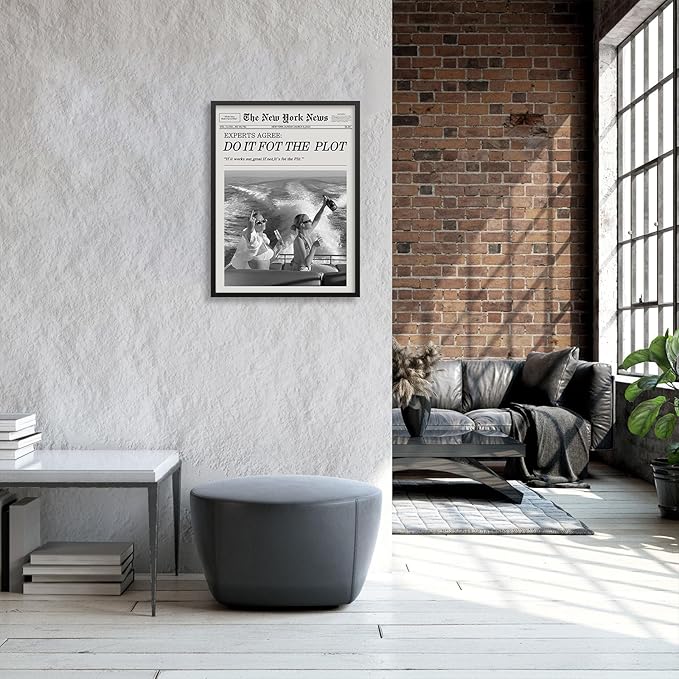 Black and White Fashion Hot Girl Poster Fun Do It