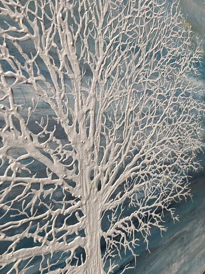 Yihui Arts Canvas Art Wall Decor, Modern Nature Teal Artwork Prints, Large Size