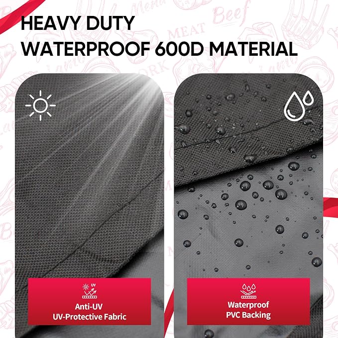 NEXCOVER Grill Cover, 30 Inch Waterproof BBQ Cover, 600D Heavy Duty Gas Grill Cover, Fade Resistant, Weather Resistant, Rip Resistant Barbecue Cover for Weber,Brinkmann, Char Broil, Holland, Jenn Air