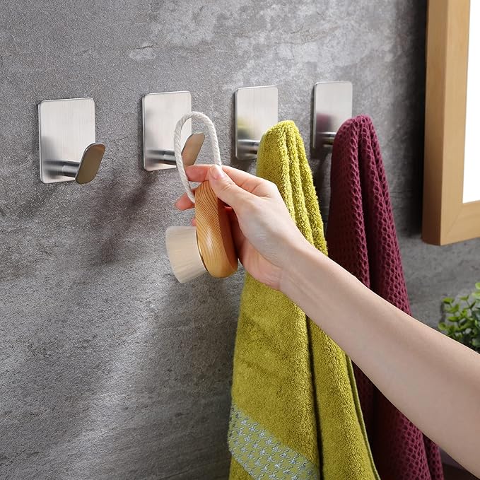 DELITON Towel Hooks for Bathrooms
