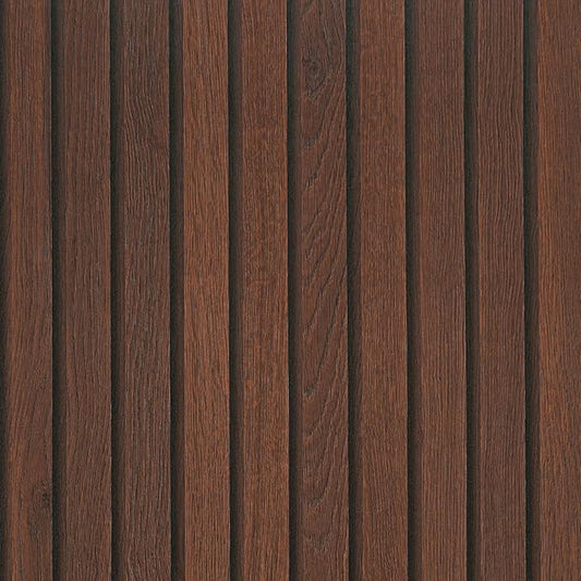 VEELIKE Dark Walnut Wood Slat Wallpaper Peel and Stick Wood Grain Panel