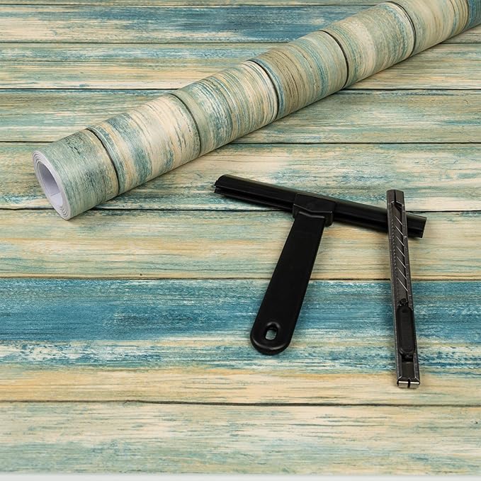 practicalWs Peel and Stick Wallpaper 17.7" x 236.2" Wood Wallpaper Wood Contact