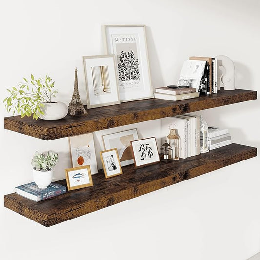 Vivelove 12" Deep Floating Shelves