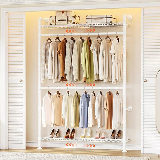 ONBRILL H1 Plus Expandable Wall Mounted Closet System, 2FT-3.3FT Closet