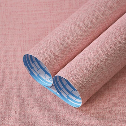 Guvana Grasscloth Peel and Stick Wallpaper Pink Textured Contact Paper Modern