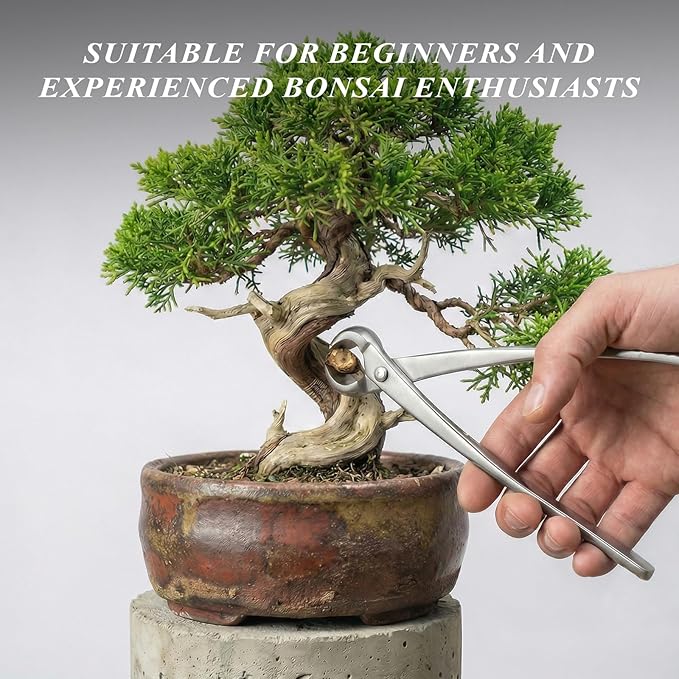 Bonsai Tools Set, 3-Piece Bonsai Tree Tools – Includes Knob Cutter, Concave Cutter, Bonsai Scissors for Precision Trimming and Plant Care, Bonsai Trimming Kit 3 tools
