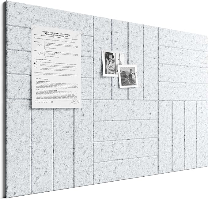 Bumusty Large Cork Board Alternative-36 x 24" Felt Bulletin Board Tiles