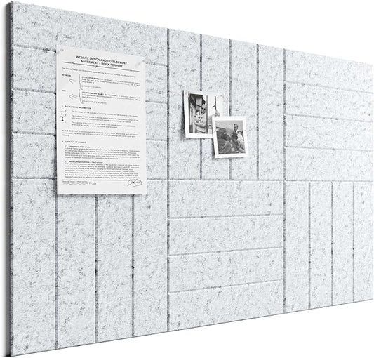 Bumusty Large Cork Board Alternative-36 x 24" Felt Bulletin Board Tiles