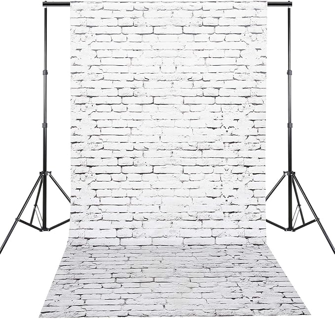 Chuangdi 2pcs 4.5 x 9 Feet Brick Wallpaper Peel and Stick Backdrop Tablecloth