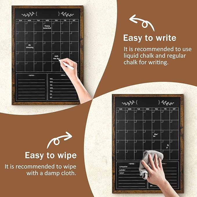Chalkboard Calendar for Wall