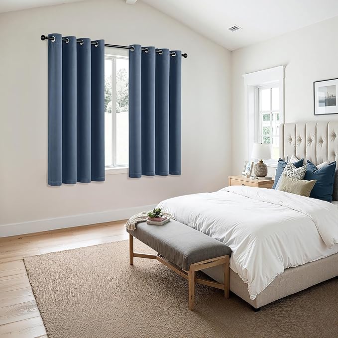 MIULEE Blackout Curtains for Bedroom Living Room 2 Panels, Thermal Insulated