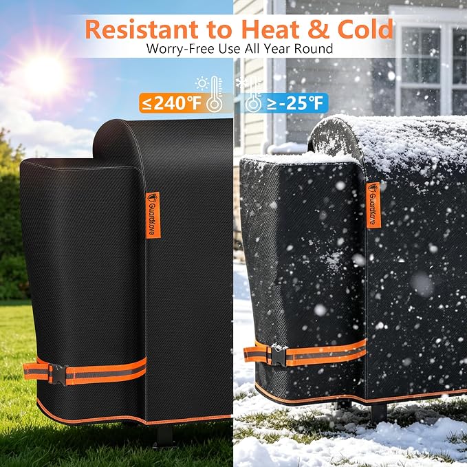 [Upgraded 1000D Heavy Duty Fabric] Grill Cover for Pit Boss 820 Deluxe/Pro 850, Waterproof & Tear Resistant Pellet Smoker Cover for Pit Boss Pro/Competition 820/850, Sportsman820 & Z Grill 700 Series