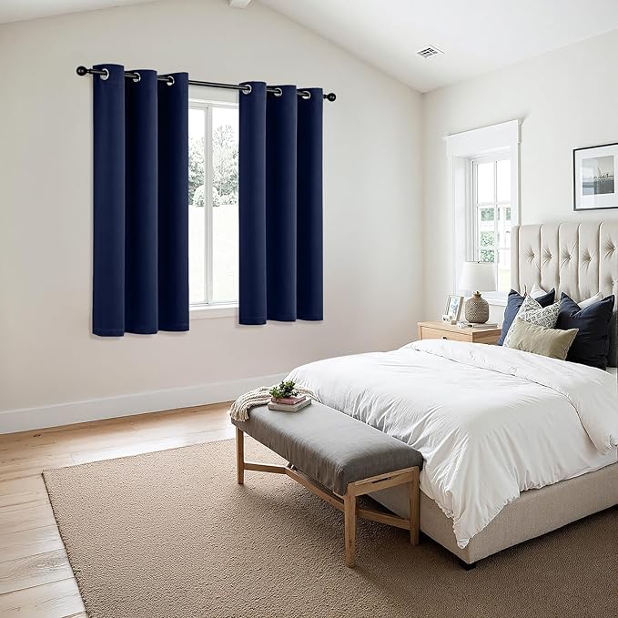 MIULEE Blackout Curtains for Bedroom Living Room 2 Panels, Thermal Insulated