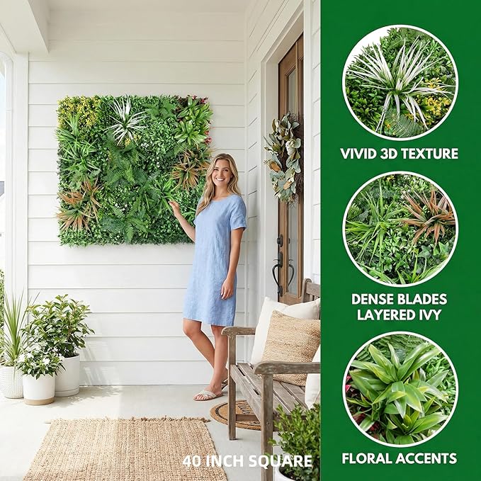 Artificial Grass Wall Panels, Privacy Screen Fence
