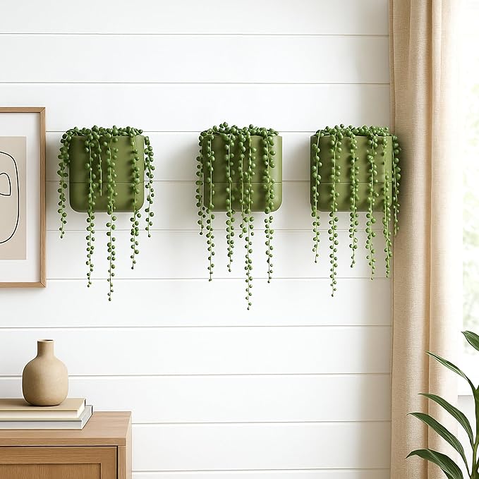 Phoenix Vine 6.5 Inch Wall Mounted Self-Watering Planter Pot