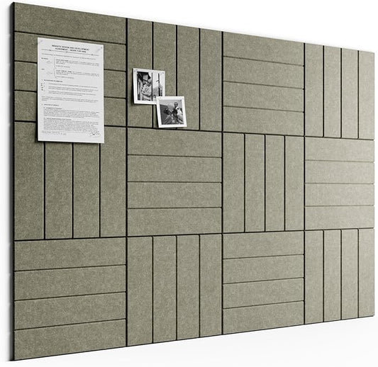 Bumusty Large Cork Board Alternative-48 x 36" Felt Bulletin Board Tiles