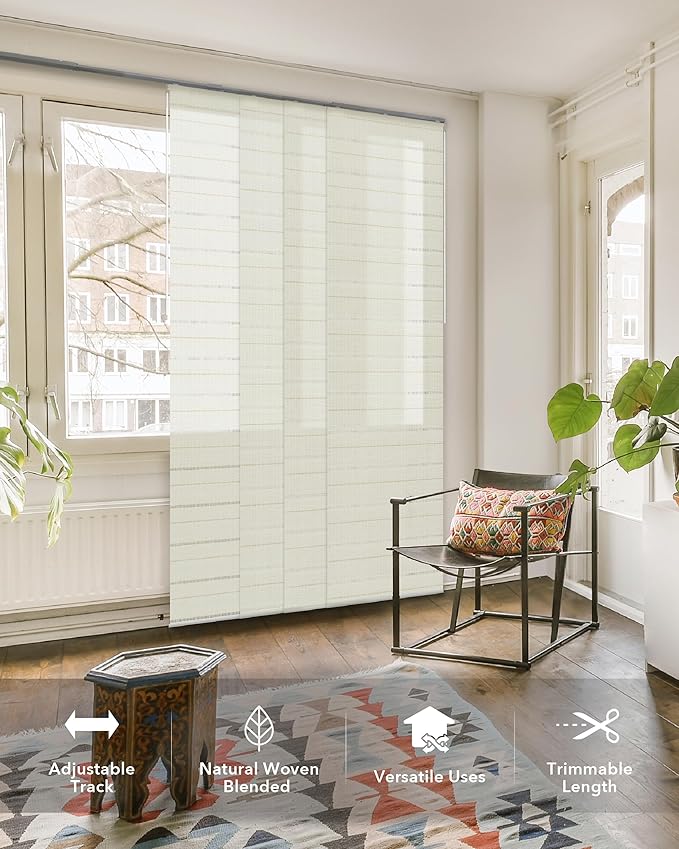 GoDear Design Adjustable Verticsl Sliding Panel Track Blinds