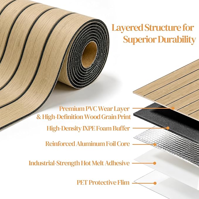 VEELIKE Tan Birch Slat Wall Panels Peel and Stick 3D Wood Grain Wall Panel