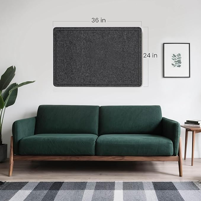Lightomorrow Bulletin Board, 36 x 24 inches Felt Board