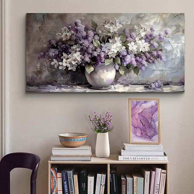 SERIMINO Large Wall Art for Living Room, Still Life Flowers Canvas Prints