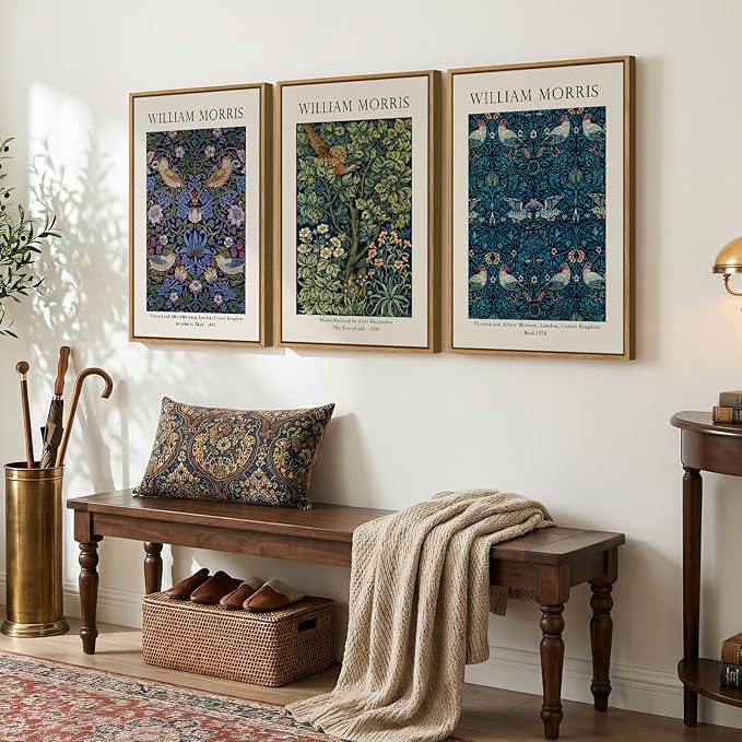 Large Framed Vintage William Morris Wall Art