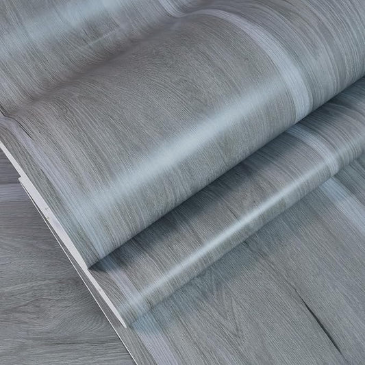 BOMENG Wood Grain Contact Paper Grey Wood Look Wallpaper Peel and Stick