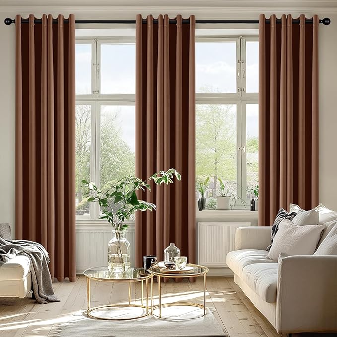 MIULEE Blackout Curtains for Bedroom Living Room 2 Panels, Thermal Insulated