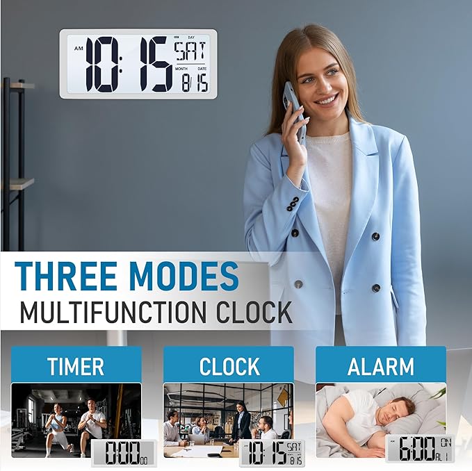 TXL 18.44" Large Digital Wall Clock