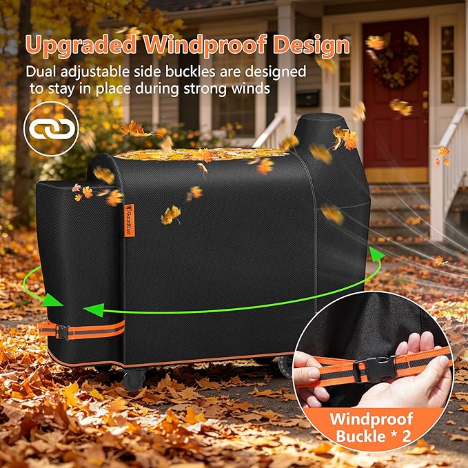 [Upgraded 1000D Heavy Duty Fabric] Grill Cover for Pit Boss Austin XL, Waterproof,Tear & Fade Resistant Pellet Smoker Cover for Pit Boss Rancher XL 1000, 1100 Pro, 1150, and Z Grill 1000 Series Grills