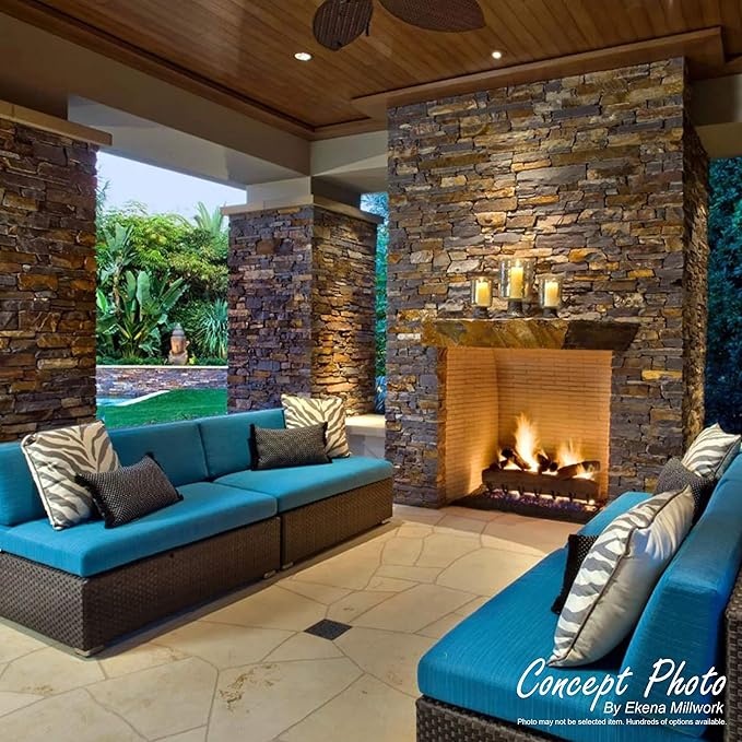 Ekena Millwork 48 5/8"W x 24 3/4"H x 1 1/4"D Cascade Stacked Stone, StoneWall