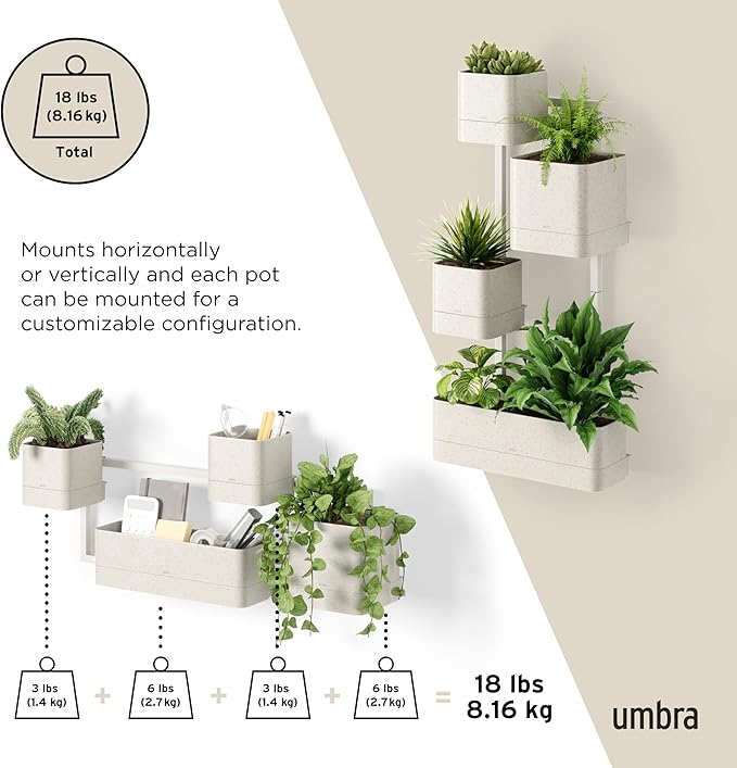 Umbra Cubiko Wall-Mount Planter