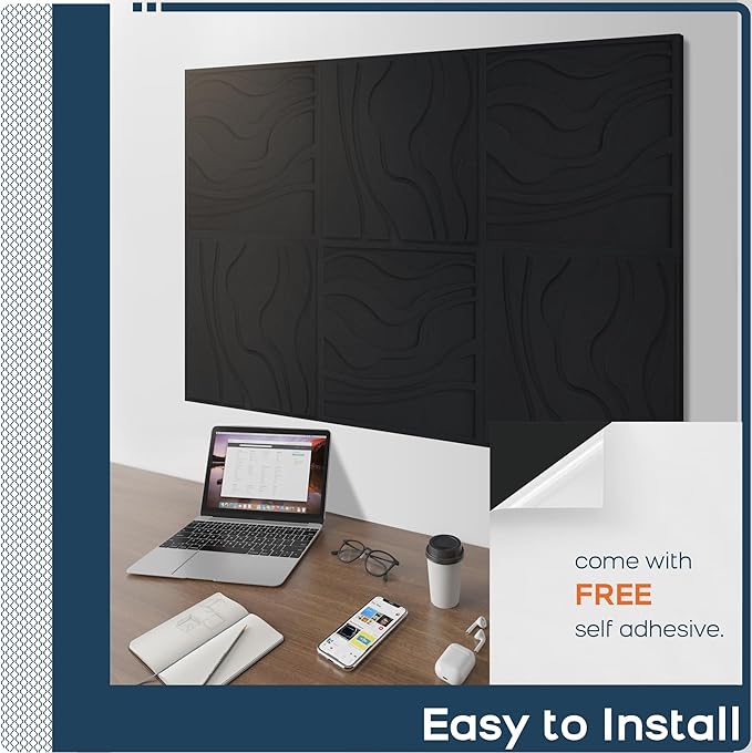 BUBOS Art Acoustic Wall Panels 6 Pack