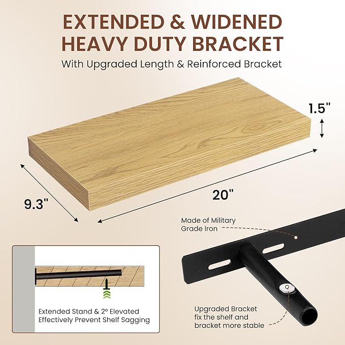 Dreamland 20 Inches Floating Shelves