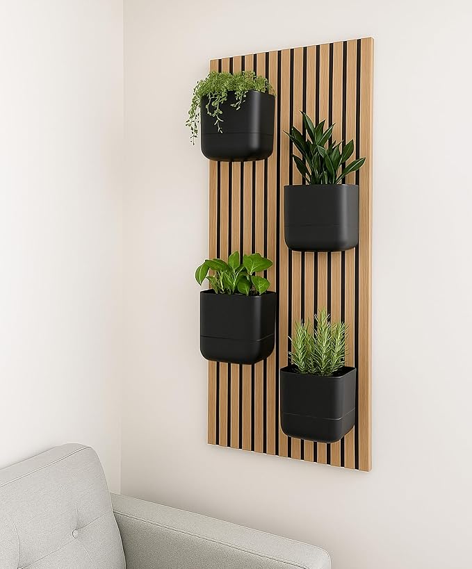 Phoenix Vine 6.5 Inch Wall Mounted Self-Watering Planter Pot
