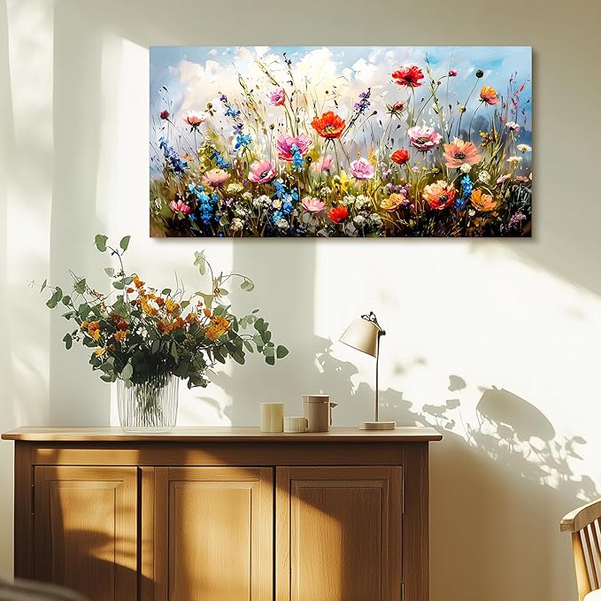 SERIMINO Large Wall Art for Living Room Canvas Prints, Nature Floral Botanical