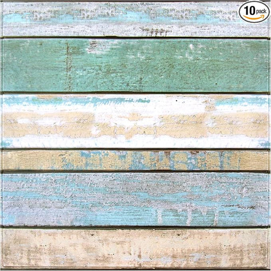 COMSTICKC Peel and Stick Faux Wood Wall Sticker Wall Panels, Ultra-Light Thin