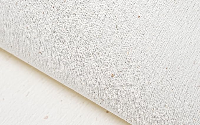 Natural White Wallpaper Grasscloth Textured Peel and Stick Wall