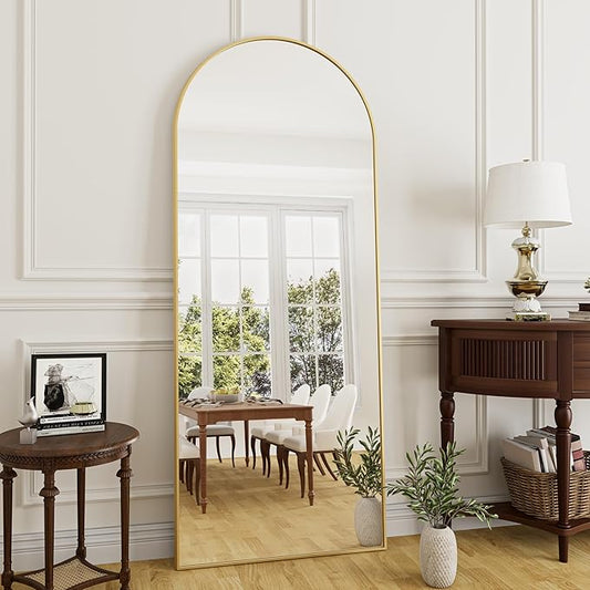Rowjut 64"x21"Floor Mirror Arched Full Length Mirros, Mirror Floor Length