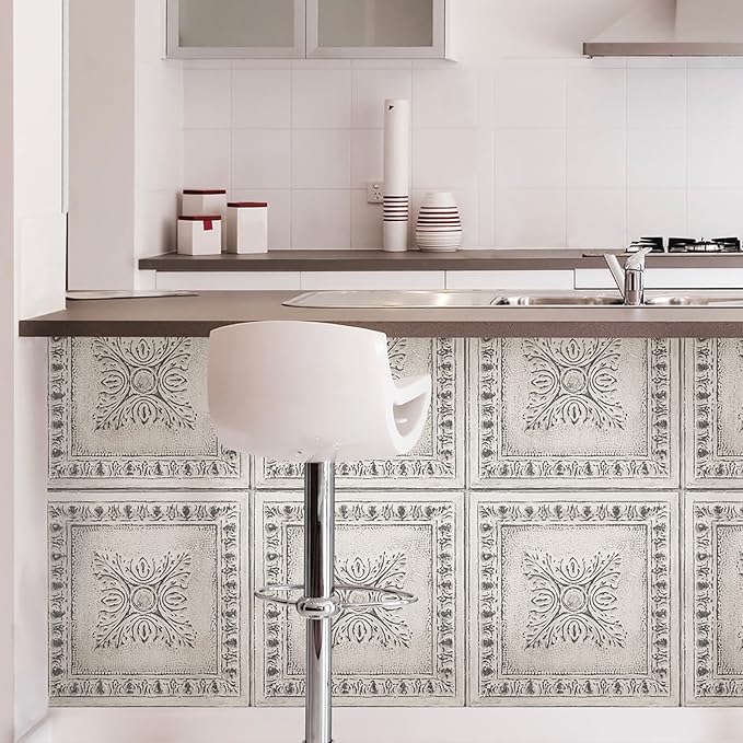 NuWallpaper NU2495 Reclaimed Tin Peel & Stick Wallpaper