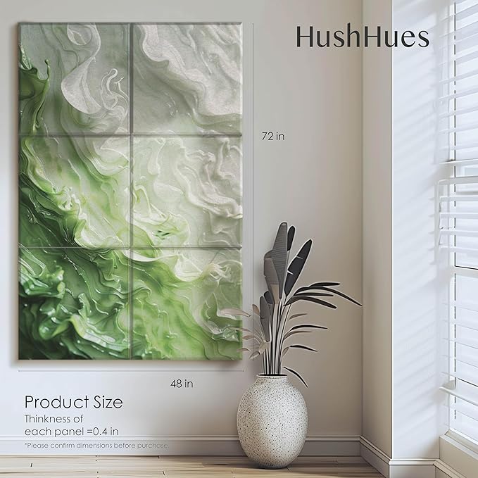 6-Pack Art Acoustic Panels 72x48 Inches Soundproof Wall Panels
