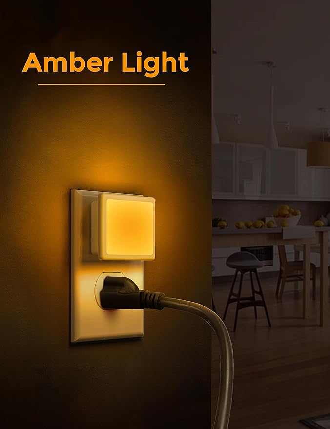 L LOHAS LED Night Lights Plug into Wall 2-Pack, 0.3W Plug in Night Light
