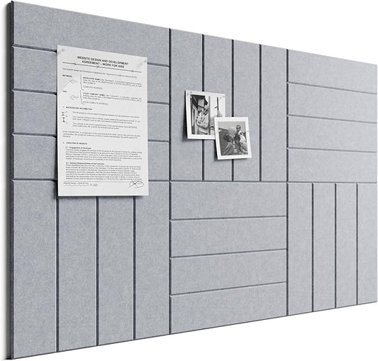 Bumusty Large Cork Board Alternative-36 x 24" Felt Bulletin Board Tiles