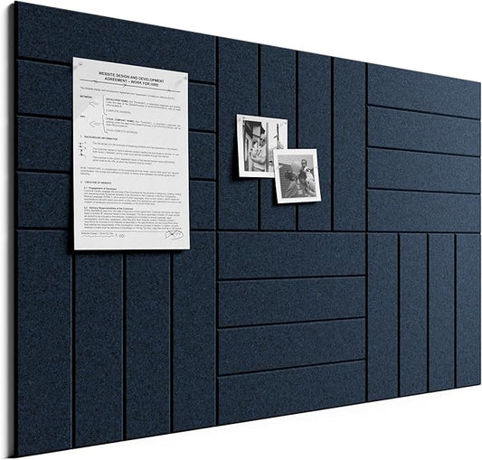 Bumusty Large Cork Board Alternative-36 x 24" Felt Bulletin Board Tiles
