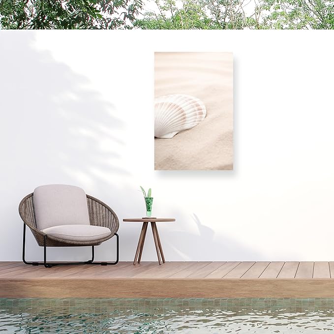 Trademark Fine Art Outdoor Canvas Art - Pictufy Studio 'Shell 3' Wall Art for Outdoor Spaces, Patios, or Gardens