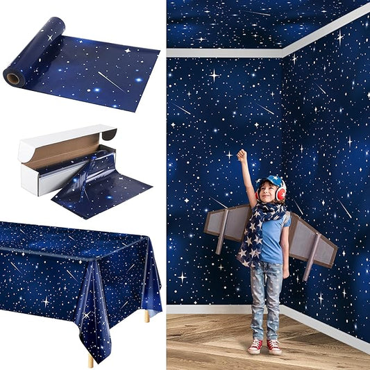 Kochorie 100 Ft X 54 Inch Space Galaxy Tablecloth Roll