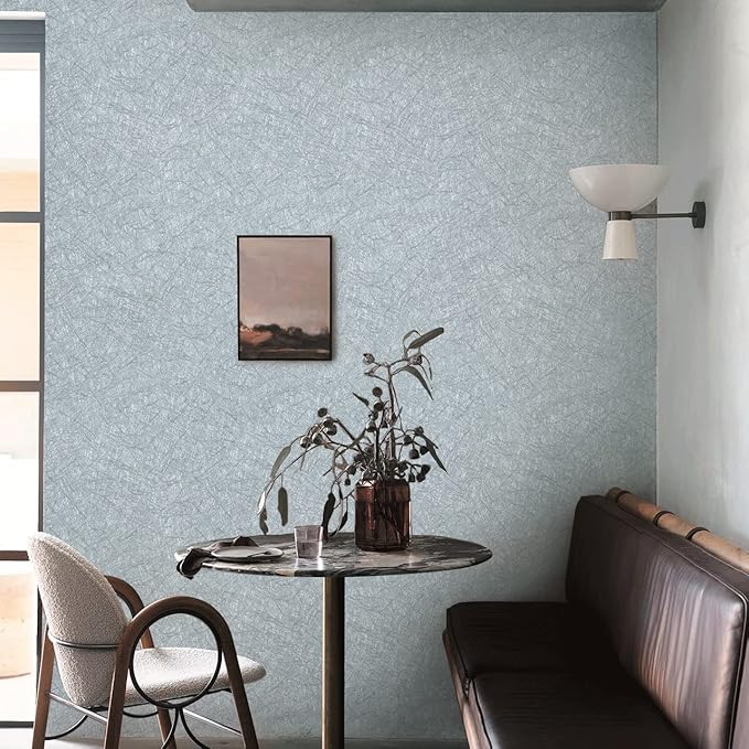 Cohoo Home Gray Peel and Stick Wallpaper Grey Silk Contact Paper