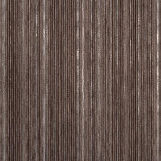 Tempaper Textured Brown & Metallic Silver Faux Grasscloth Removable Peel and