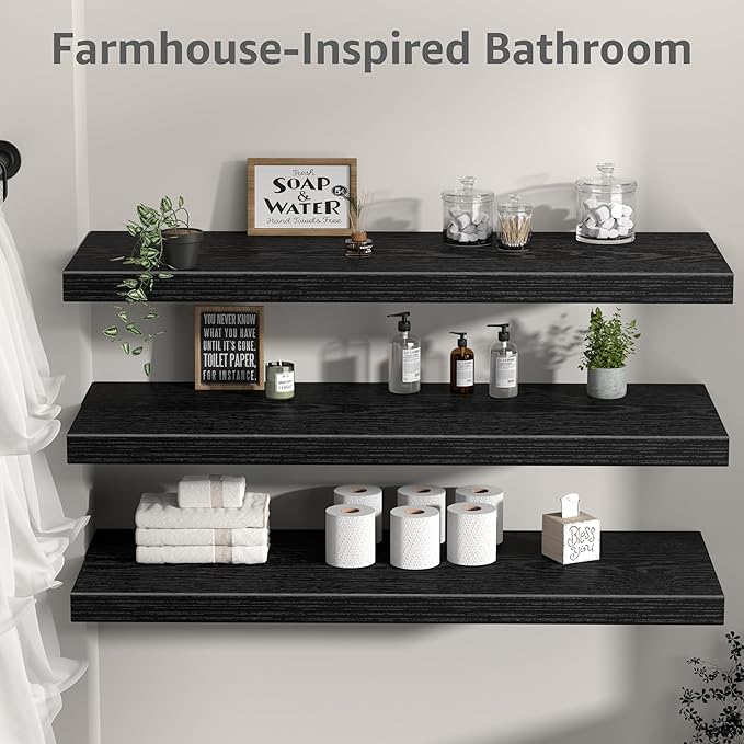 QEEIG 12" Deep Floating Shelves